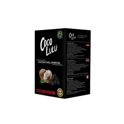 Image of Coconut Charcoal BBQ Accessories Hookah Coals Natural Shisha Narguile Coal 1Kilogram 72 PCS Briquettes 25mm Cubes