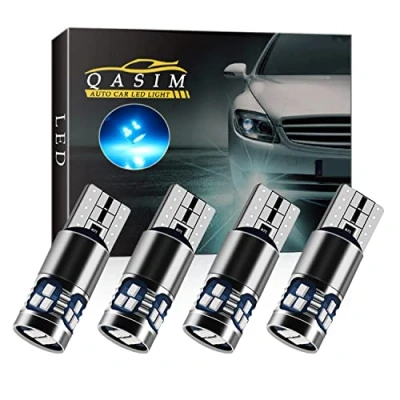 Image of Qasim 4pcs T10 501 LED Bulbs Ice Blue W5W 194 168 Light Canbus No Error 2016 18SMD 450 Lumens for Car Side Lights Interior Dome Map Door Courtesy Number Plate