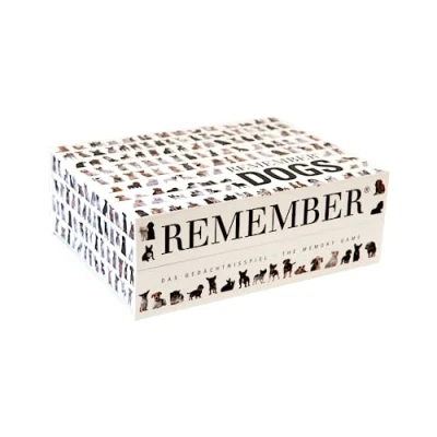 Image of Remember 44 Dogs memory game, for dog lovers, 15.8 x 21.6 7.5 cm