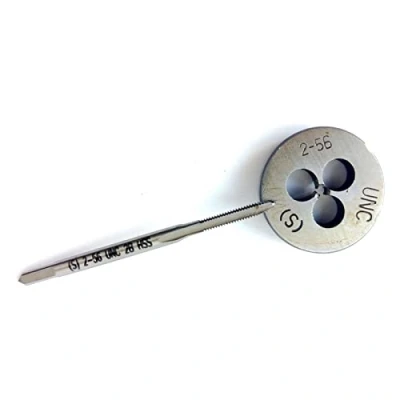 Image of HUAZHICHUN 1PC 2 56 UNC Tap + Die, HSS and Die Set Right Hand