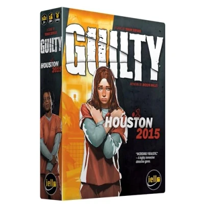Image of IELLO: Guilty: Houston 2015 Cooperative Board Game, Deduction, Murder Investigation at County Prison, Ages 18+, 1 99 Players, 180 240 Min