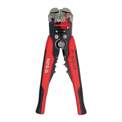 Image of Yato professional cable wire stripper, crimper and cutter 205mm (YT 2313)