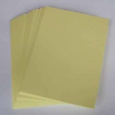 Image of Stella Crafts A4 Lemon Card Stock x 50 Sheets, 240gsm (297mm 210mm)