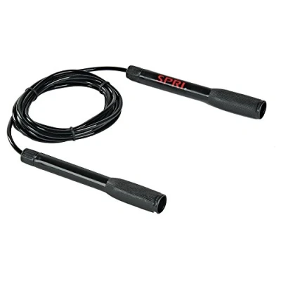 Image of SPRI Unisex Adult Speed Rope Rope, Jump Black, OS