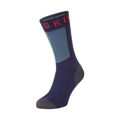 Image of SEALSKINZ Scoulton Unisex Waterproof Warm Weather Mid Length Bamboo Lined Sock Seamless, Thin &amp; Comfortable Hydrostop to Block Water Penetration