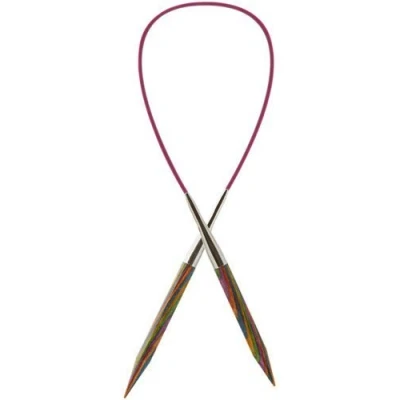 Image of KnitPro Symfonie wooden circular knitting needle, thickness 3.25, rope length: 120 cm.