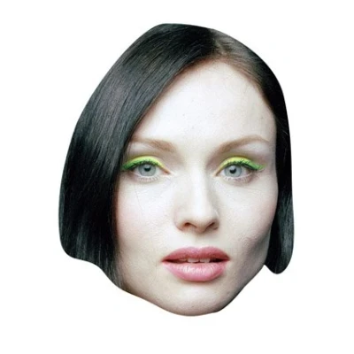 Image of FoxyPrinting Sophie Ellis Bextor Celebrity Cardboard Party Face Mask Fancy Dress