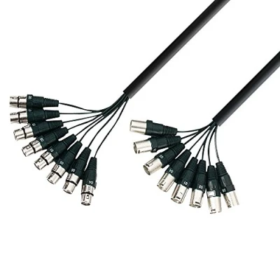 Image of Adam Hall 3 Star Series 3m 8x XLR Male to Female Multicore Cable