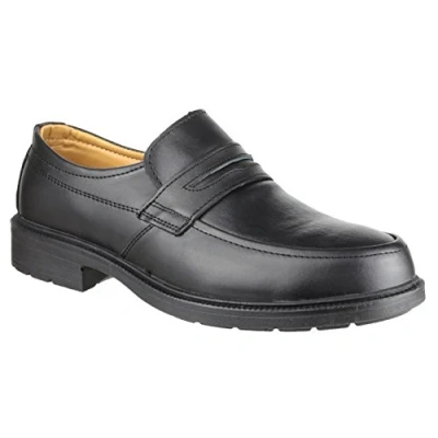 Image of Amblers Steel FS46 Mens Slip On Safety Work Shoes Black Size 7 UK