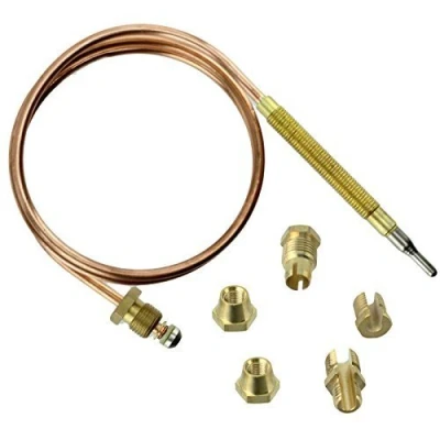 Image of Spares2go Universal Thermocouple Kit &amp; Fixings (600mm)