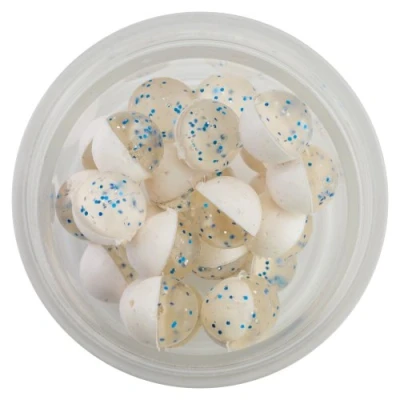Image of Berkley PowerBait Power Clear Eggs Floating Fishing Bait, Silver Blue Fl. White, Irresistible Scent &amp; Flavor, Natural Presentation, Ideal for Trout, Steelhead, Salmon and More