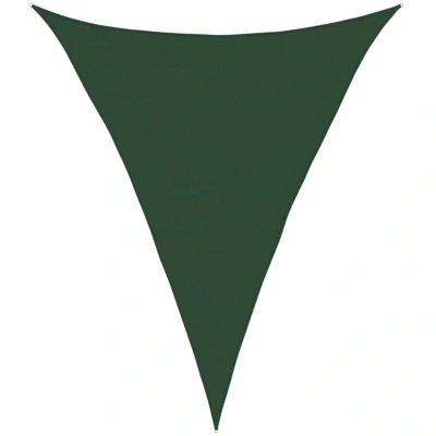 Image of vidaXL Sunshade Sail 160 g/m² Dark Green 5x6x6 m HDPE