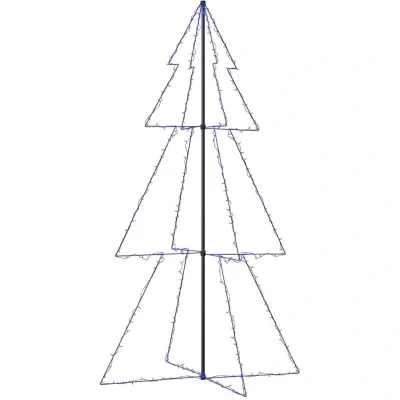 Image of vidaXL Christmas Cone Tree 300 LEDs Indoor and Outdoor 120x220 cm