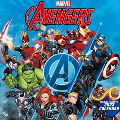 Image of Avengers (Kids) Calendar 2023 Month to a View Planner 30cm x Official Merchandise