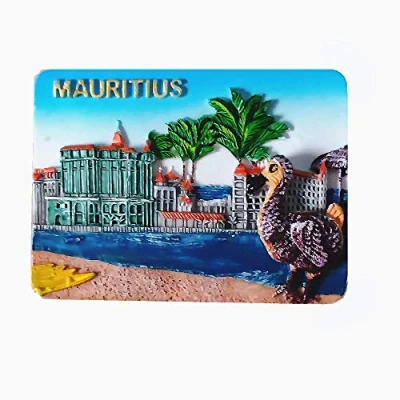 Image of Mauritius 3D Fridge Magnet Travel Souvenir Gift Home &amp; Kitchen Decoration Magnetic Sticker Refrigerator Collection