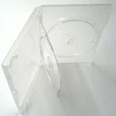 Image of Vision Media 3 Way Triple Clear Amaray DVD/CD/BLU RAY Case (10) pcs 14mm Spine