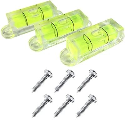 Image of Taskar Mini Bubble Spirit Level Screw On x 3 Square 28mm