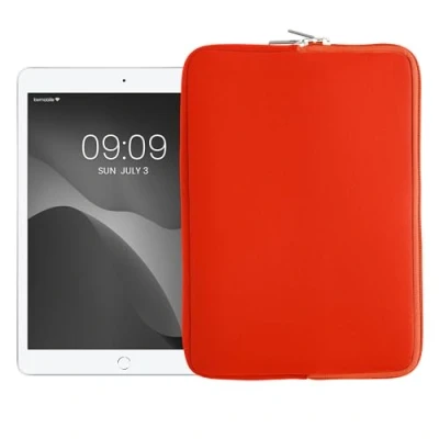 Image of kwmobile Neoprene Pouch Compatible with 9,7&quot; 11&quot; Tablet Universal Sleeve Case Cover Zipper for Orange