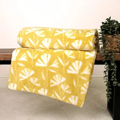 Image of Fusion Alma Throw 120 x 150cm in Ochre