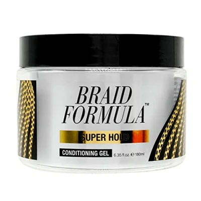 Image of EBIN NEW YORK Braid Formula Conditioning Gel, Super Hold, 6.35 Oz Great for Braiding, Twisting, Edges, No Residue, Flaking, Strong High Shine, Smoothing with Clean, Build up