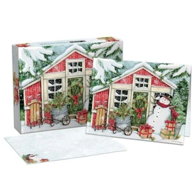 Image of Lang Snowman&#039;S Farmhouse Boxed Christmas Cards (1004896)