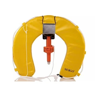 Image of Seago Horseshoe Lifebuoy Complete Set Man Over Board (Yellow)