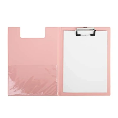 Image of A5 Clipboard Folder with Cover Hardback Conference Legal Pads Writing Foldover Portfolio Organiser Folio Clip Board Inside Pocket