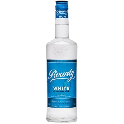 Image of Bounty White: Fine Rum Distilled, blended and bottled in Saint Lucia 40% alcohol, 700ml Perfect base for Long Drink