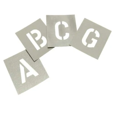 Image of Stencils Set of Zinc Letters 3in