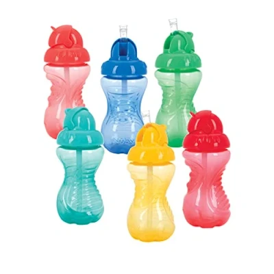 Image of Nuby No Spill Flip It Cup, 10 Ounce, Single Pack of 1 Colors May Vary