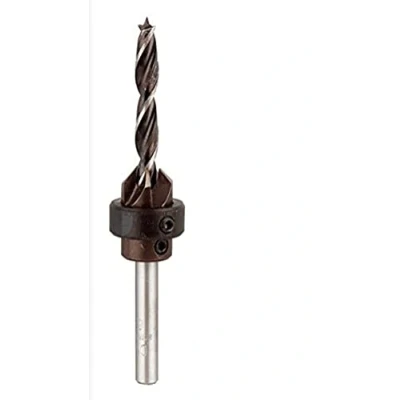 Image of kwb 5.0 mm Wood Drill Bit with Countersink and Depth Stop CV Steel, Adjustable