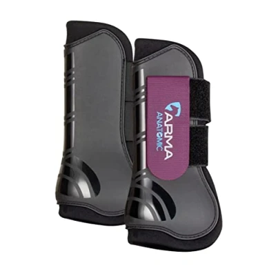 Image of Shires Arma Tendon Boots Black/Plum Cob