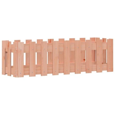 Image of vidaXL Garden Raised Bed with Fence Design 100x30x30 cm Solid Wood Douglas