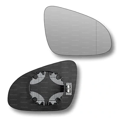 Image of Less4spares Replacement Wing Mirror Glass Right Compatible with Toyota Yaris 2012 2020 CLIP ON Driver Off side Heated Blind Spot