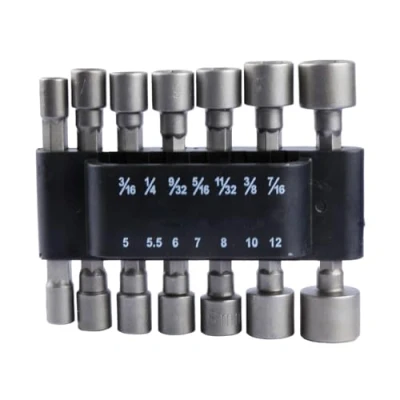 Image of GroveEss 14 Pcs Socket Nut Drivers,Durable Hex Drill Bits Set,Quick Change Impact Driver Adapter Screwdriver Accessories for Hand Electric Wrench