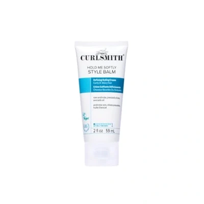 Image of Curlsmith Hold Me Softly Style Balm Vegan Soft Styling Cream for Wavy and Curly Hair, Natural Look (59ml)