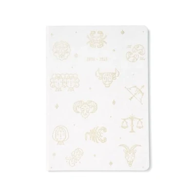 Image of Letts of London Zodiac A5 week to view 2024/2025 academic diary ivory