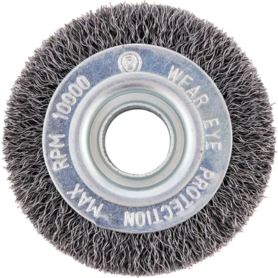 Image of York Industrial Rotary Wire Brush Crimped 30 SWG 80 X 22 20MM