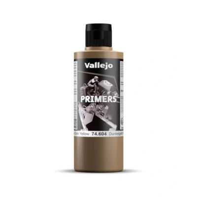 Image of Vallejo Model Color 200 ml Polyurethane Primer German Dark Yellow