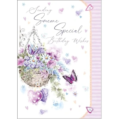 Image of doodlecards Someone Special Birthday Card Medium Size with Plain Envelope
