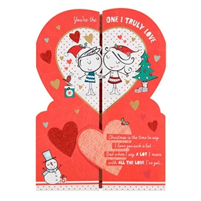 Image of Hallmark One I Love Christmas Card &quot;Fold Out&quot; Large