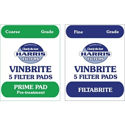 Image of Home Brew &amp; Wine Making Dual Pack of 5 Fine Grade Filtabrite Pads and Coarse Prime to Fit Mk 3 Vinbrite Filter
