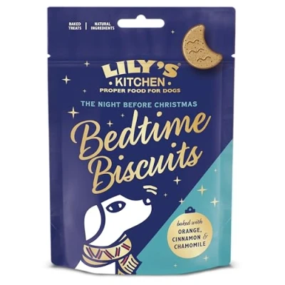 Image of Lily’s Kitchen Christmas Bedtime Biscuits with Natural Ingredients Adult Dog Treats Packet (8 Packs x 80g)