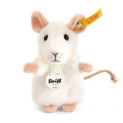 Image of Steiff 056215 Pilla Mouse White 10cm