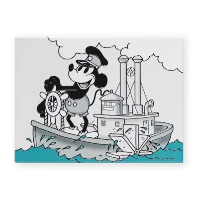 Image of Art of Arora 2884 Steaming Ahead All at Sea Ceramic Tile Picture Plaque Wall 15 x 20cm