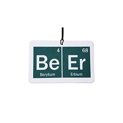 Image of Periodic Beer Car Air Freshener (Funny/Fun Xmas Christmas Stocking Filler/Secret Santa/Novelty Scented Gift)