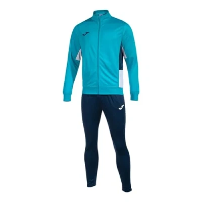 Image of Joma Men&#039;s Danube Ii Tracksuit, Fluorescent Turquoise Navy White, M