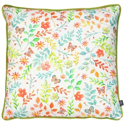Image of Prestigious Textiles Secret Garden Cushion Cover, Cotton, Jungle