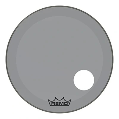 Image of Remo Powerstroke P3 Colortone Smoke Bass Drumhead, 26&quot;, 5&quot; Offset Hole