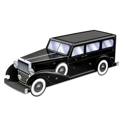 Image of Beistle 54466 Gangster Car Centerpiece, 12&quot;